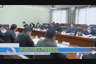 市领导调度重点项目建设