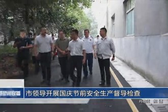 市领导开展国庆节前安全生产督导检查